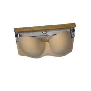 Felina Hint of Skin Underwire Strapless Bra 34D Bare Nude Seamless Style 6202